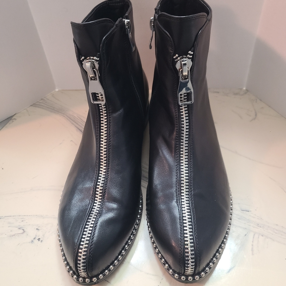 Ninety Union Women Neutral Studded Fashion Style Trendy Black Ankle Boots Sz 10